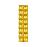 10 Pc Double Row Mylar Foil Balloon Backdrop 41"x11" Gold