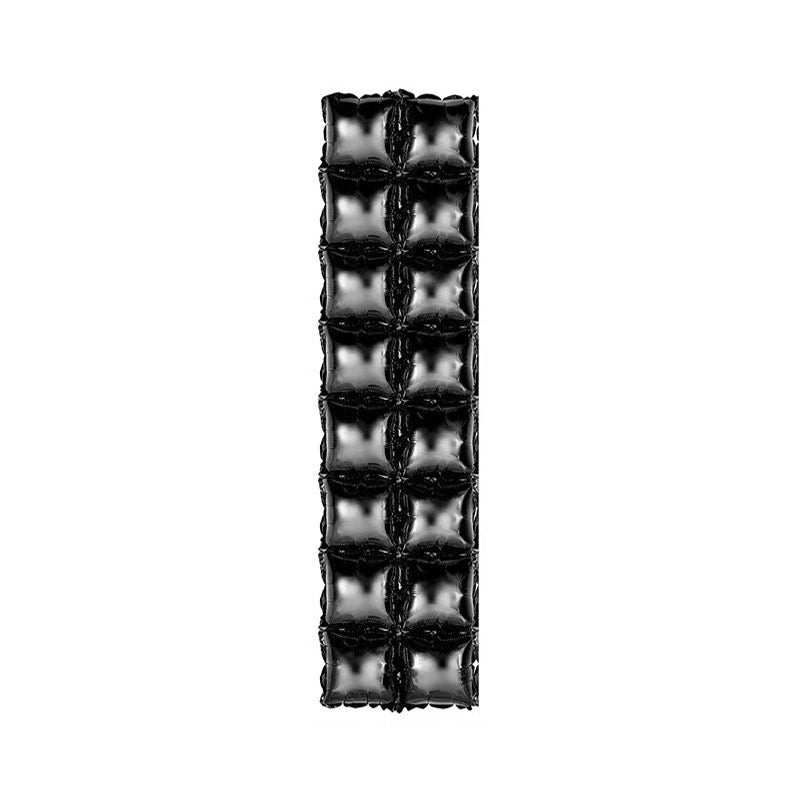 10 Pc Double Row Mylar Foil Balloon Backdrop 41"x11" Black