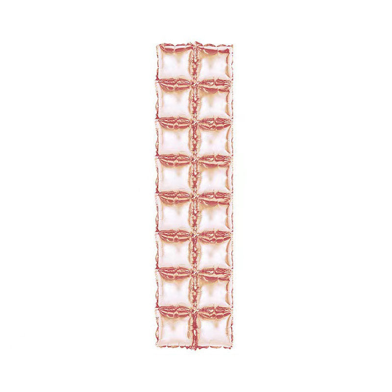 10 Pc Double Row Mylar Foil Balloon Backdrop 41"x11" Rose Gold