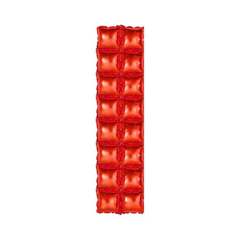 10 Pc Double Row Mylar Foil Balloon Backdrop 41"x11" Red