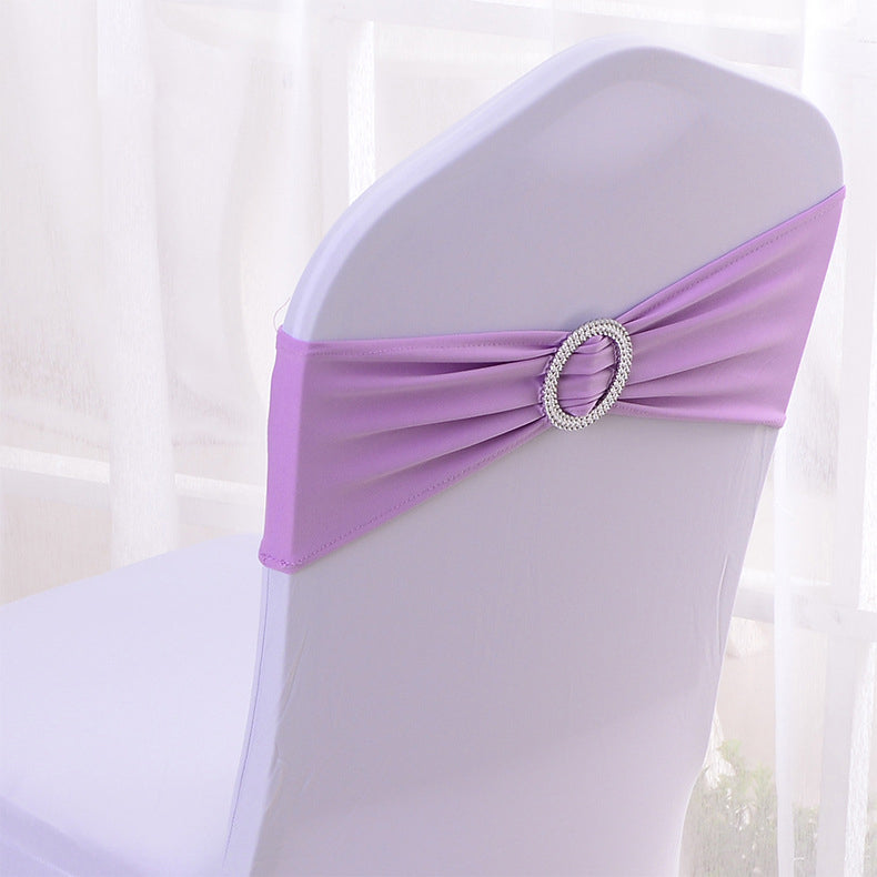 Elastic Chair Back Bow 6"x14" Light Purple