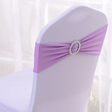 Elastic Chair Back Bow 6"x14" Light Purple