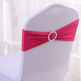 Elastic Chair Back Bow 6"x14" Rose Red
