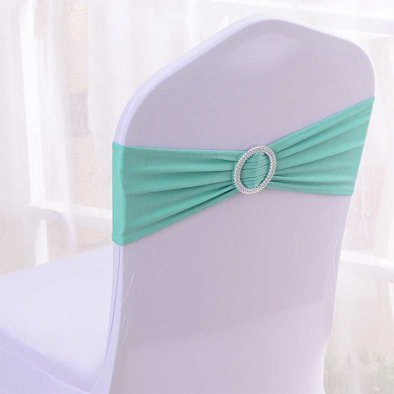 Elastic Chair Back Bow 6"x14" Tiffany Blue