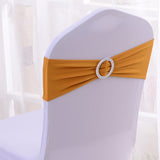 Elastic Chair Back Bow 6"x14" Golden Yellow