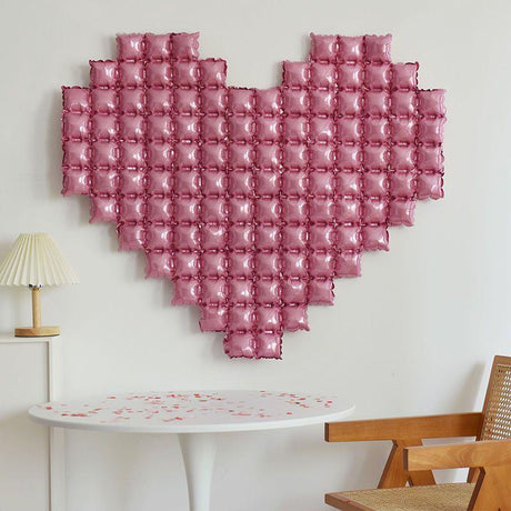 Extra Large Heart Mylar Foil Balloon 54"x46" Pearl Pink