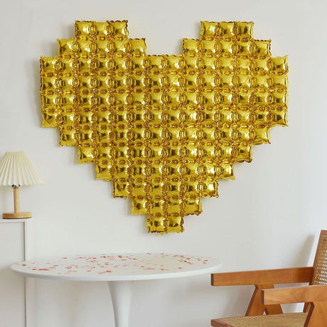Extra Large Heart Mylar Foil Balloon 54"x46" Gold