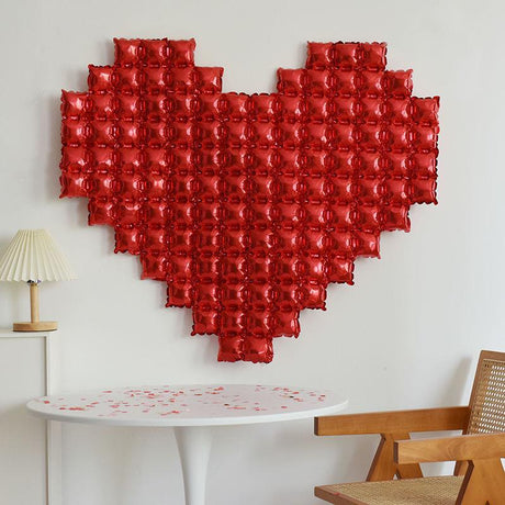 Extra Large Heart Mylar Foil Balloon 54"x46" Red
