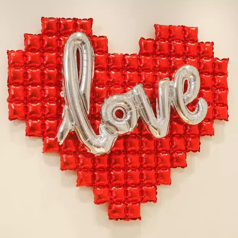 Extra Large Heart Mylar Foil Balloon 54"x46" Red