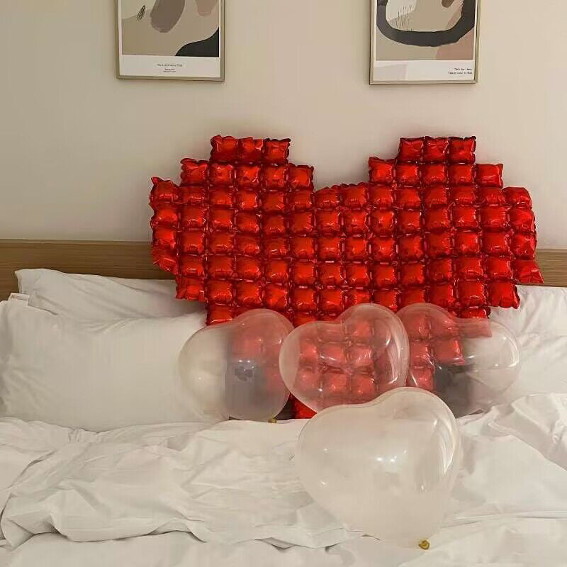 Extra Large Heart Mylar Foil Balloon 54"x46" Red