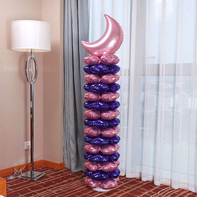 10 Pc Fluorescent Purple Four Leaf Clover Shaped Mylar Foil Balloons 16"
