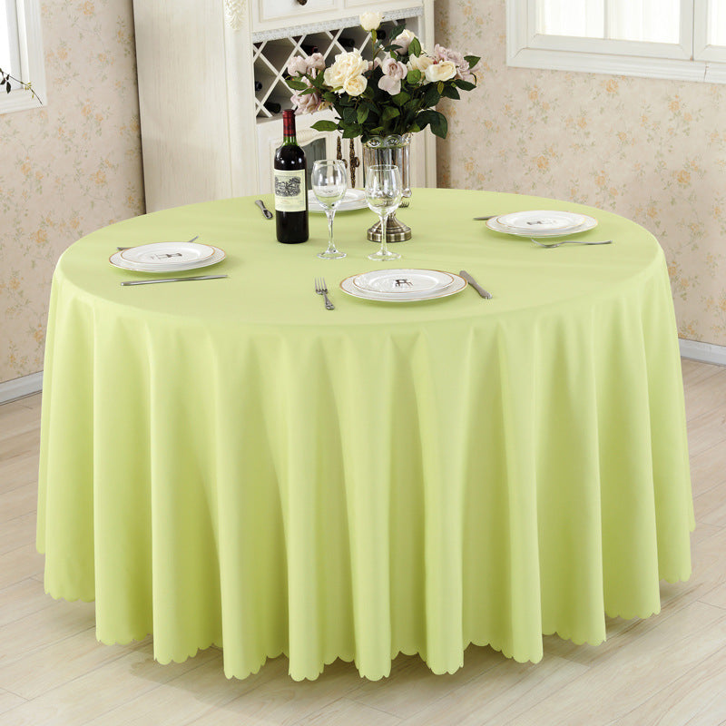 Polyester Round Tablecloth 110" Fruit Green