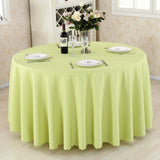Polyester Round Tablecloth 110" Fruit Green