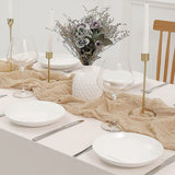 Gauze Cotton And Linen Table Runner 10ft Khaki