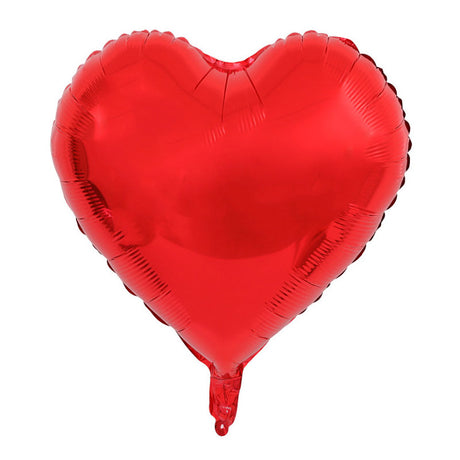 2 Pc Heart Mylar Foil Balloons 18" Red