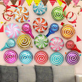 5 Pc Pink Swirl Print Mylar Foil Helium/Air Balloons 18"