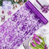 Mesh Polyester Table Runner 11"X108" Metallic Purple