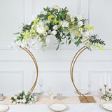 Metal Floral Arch Frame 38" Gold