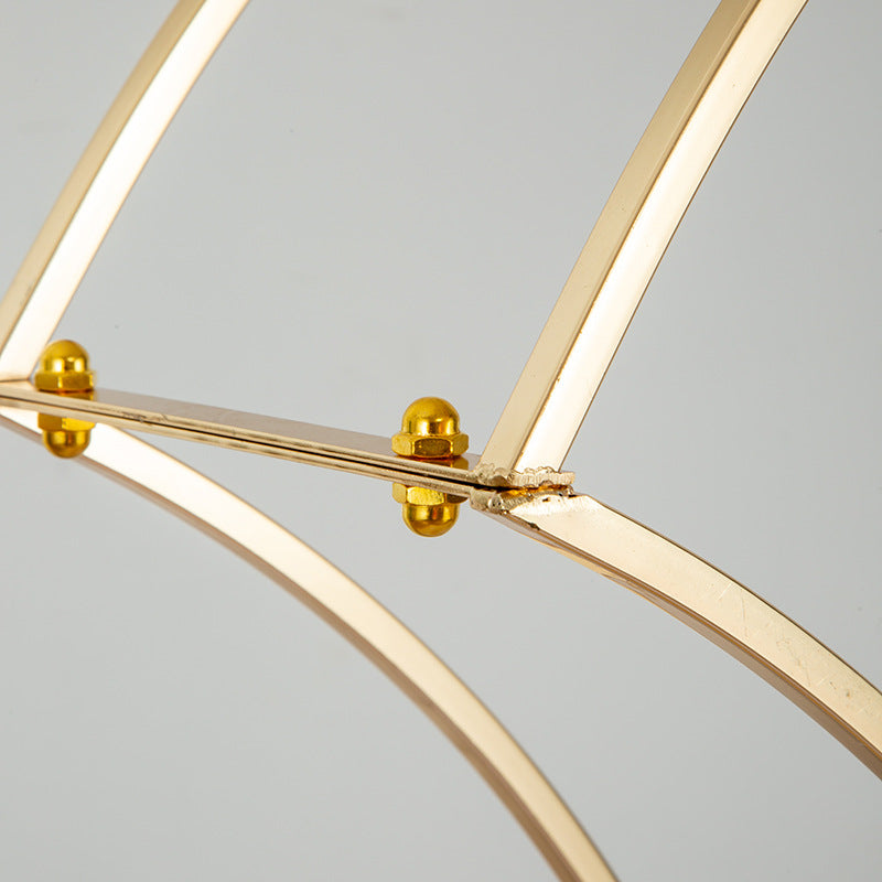 Metal Floral Arch Frame 38" Gold