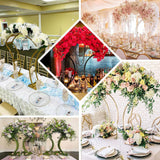 Metal Floral Arch Frame 38" Gold
