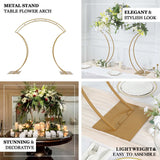 Metal Floral Arch Frame 38" Gold
