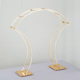 Metal Floral Arch Frame 38" Gold