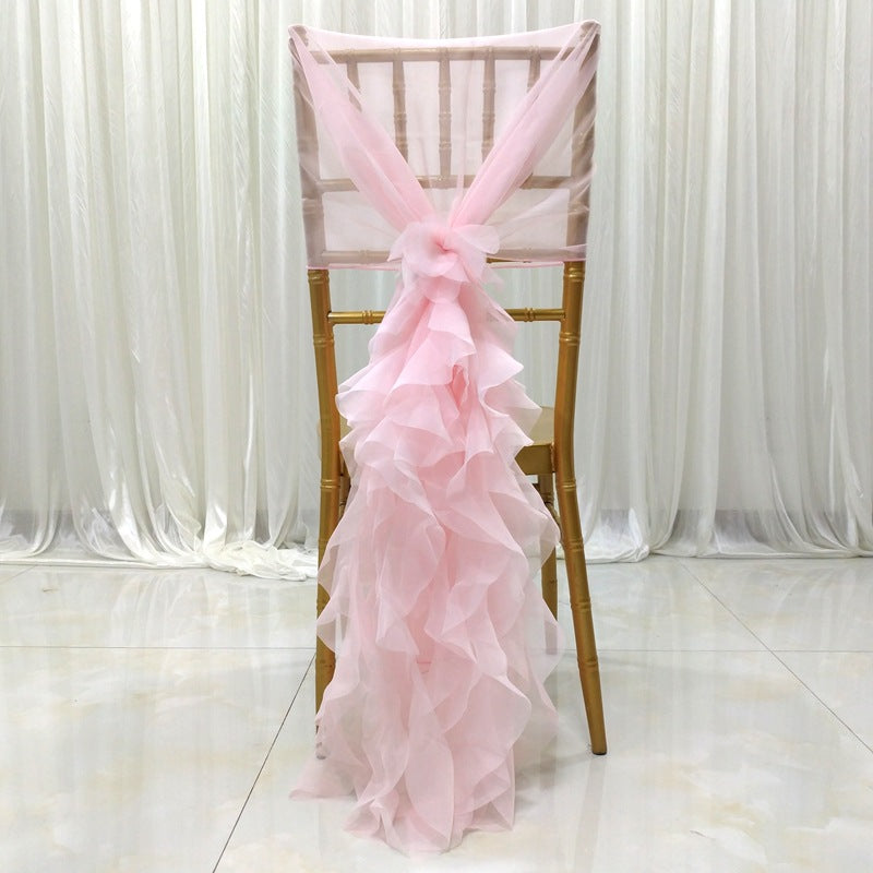 Milk Yarn Chair Cover Pink