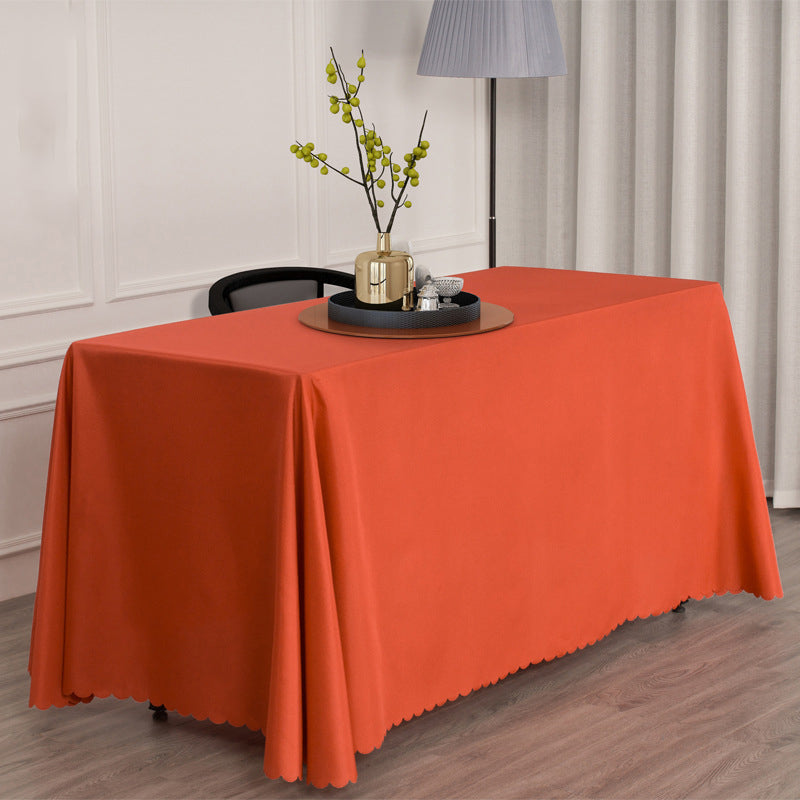 Polyester Rectangular Tablecloth 54"x96" Light Brown