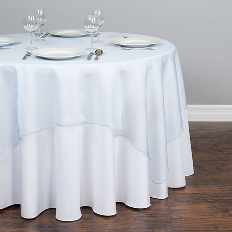 Organza Table Overlay 72"x72" Black