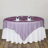 Organza Table Overlay 72"x72" Purple