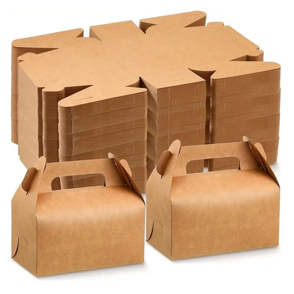 25 Pc Party Favor Gift Tote Gable Box Bags 6.4