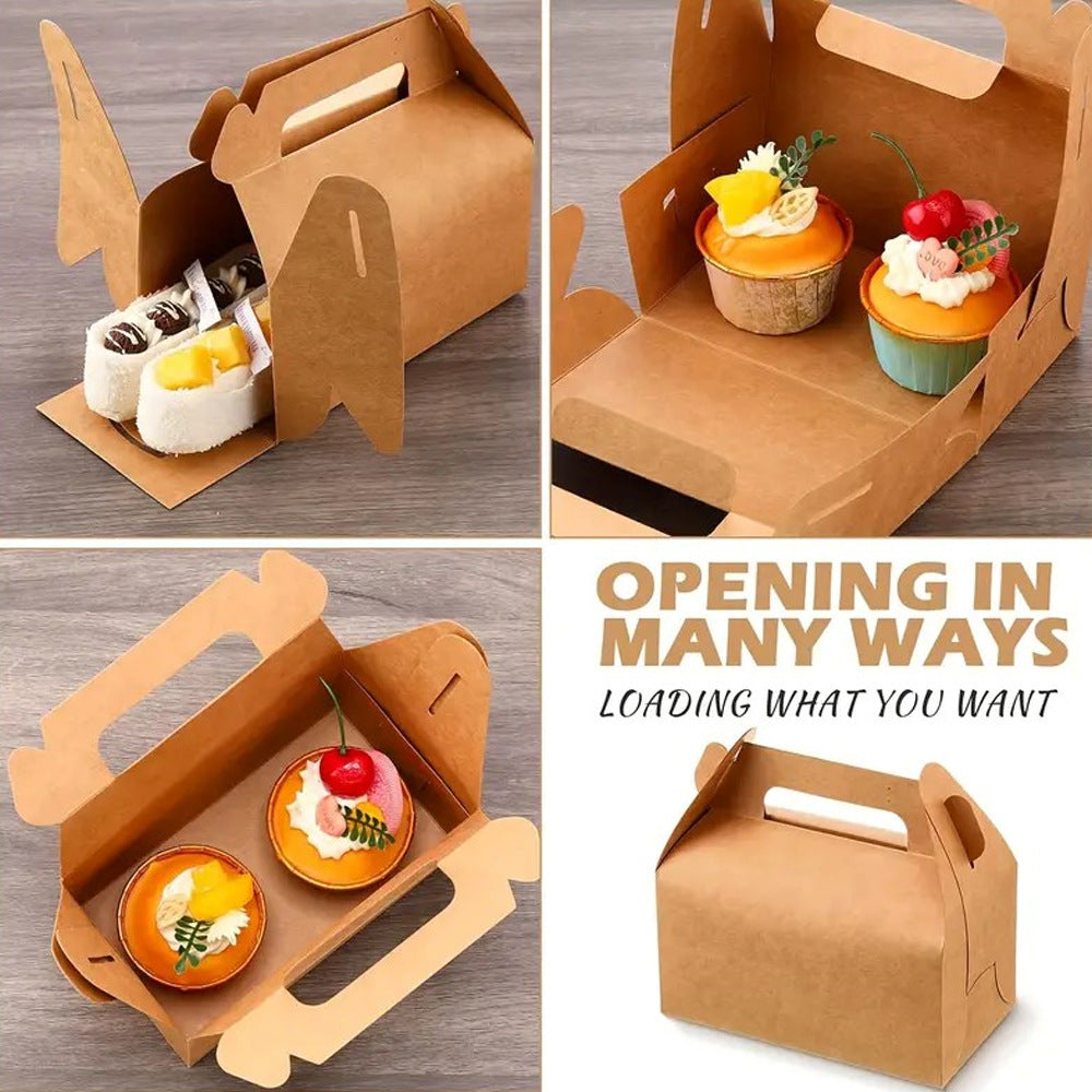 25 Pc Party Favor Gift Tote Gable Box Bags 6.4