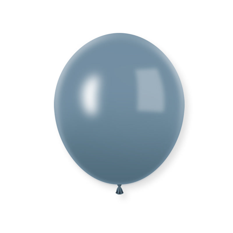 25 Pc Pastel Dusk Blue Latex Helium, Air or Water Balloons 12"