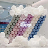 100 Pc Pastel Dusk White  Latex Helium, Air or Water Balloons 10"