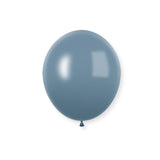 100 Pc Pastel Dusk Blue Latex Helium, Air or Water Balloons 10"