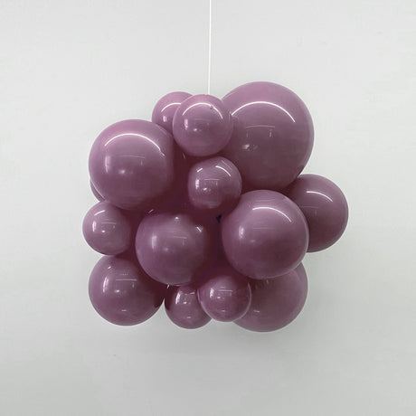 100 Pc Pastel Dusk Purple Latex, Air or Water Balloons 5"