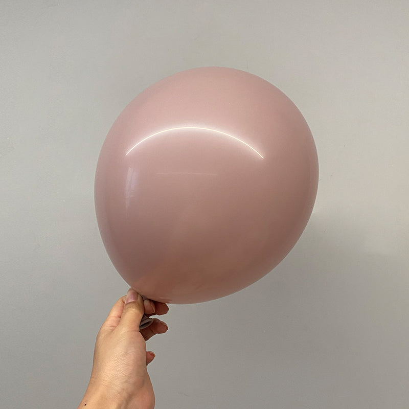 100 Pc Pastel Dusk Rose Latex Helium, Air or Water Balloons 10"
