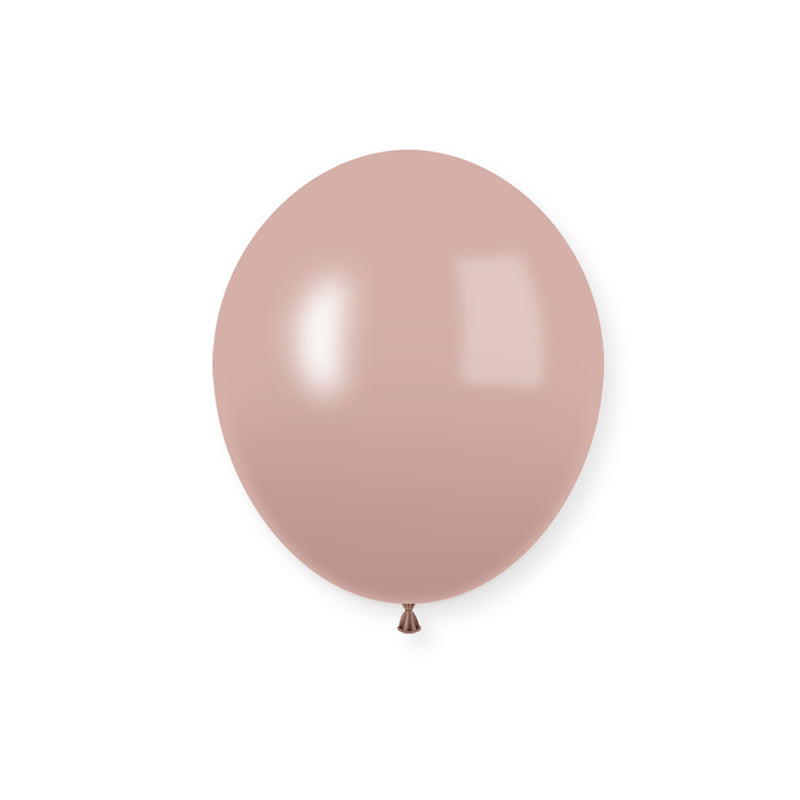 100 Pc Pastel Dusk Rose Latex Helium, Air or Water Balloons 10"
