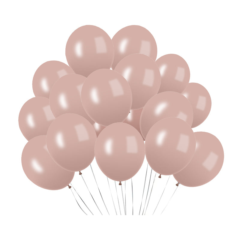 100 Pc Pastel Dusk Rose  Latex, Air or Water Balloons 5"