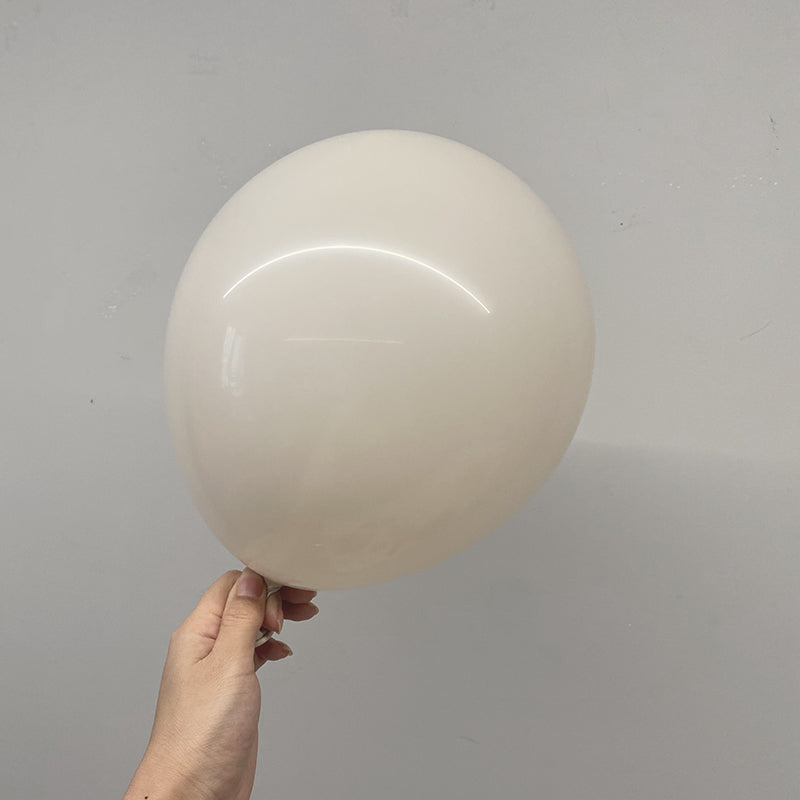 10 Pc Pastel Dusk White Latex Helium, Air or Water Balloons 18"