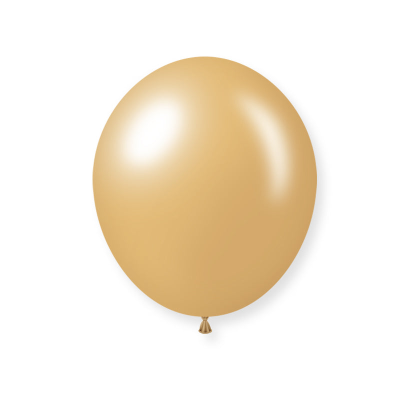 25 Pc Shiny Pearl Peach Latex Helium, Air or Water Balloons 12"