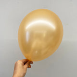 10 Pc Shiny Pearl Peach Latex Helium, Air or Water Balloons 18"