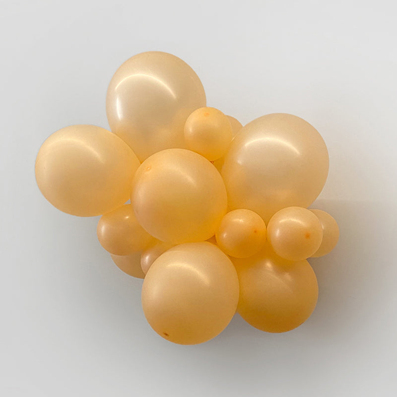 10 Pc Shiny Pearl Peach Latex Helium, Air or Water Balloons 18"