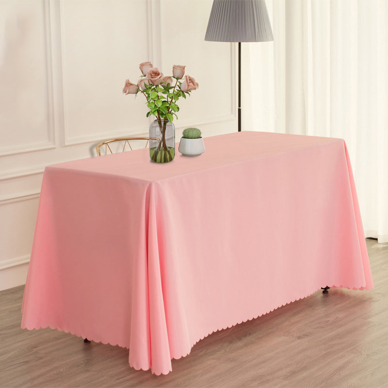 Polyester Rectangular Tablecloth 54"x96" Rose Red