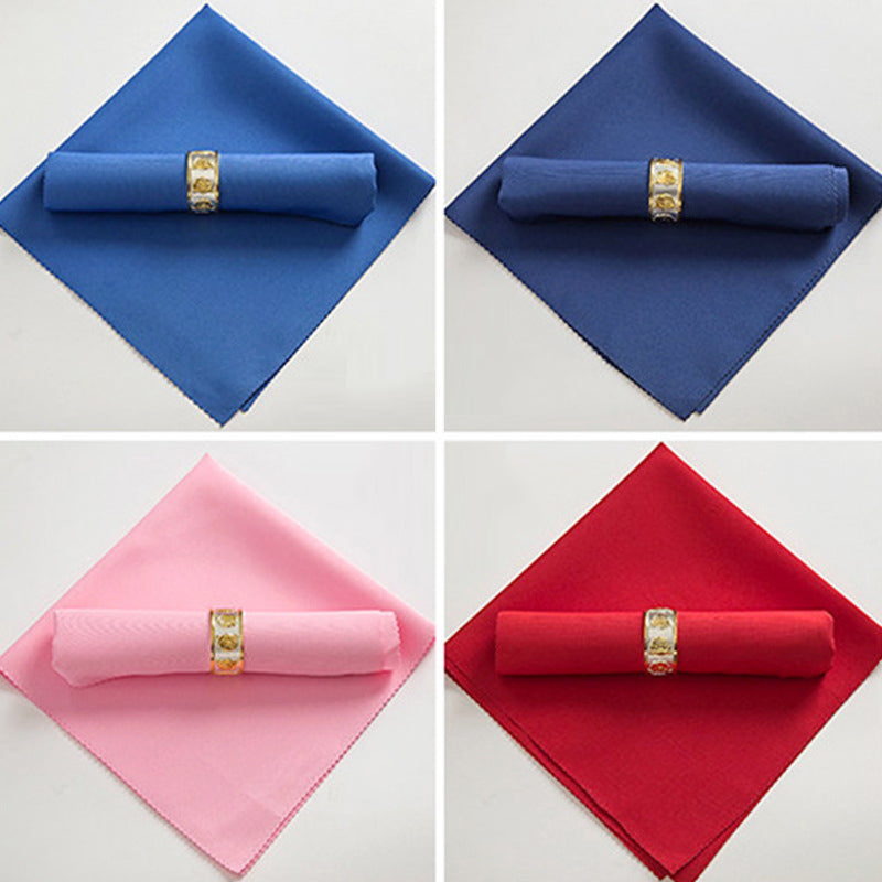 5 Pc Polyester Napkins 19"x19" Orange