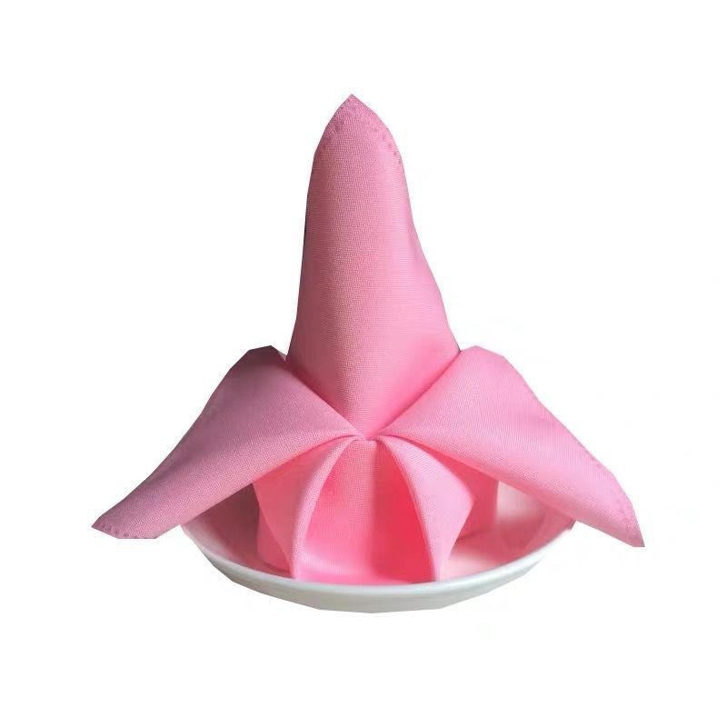 5 Pc Polyester Napkins 19"x19" Pink