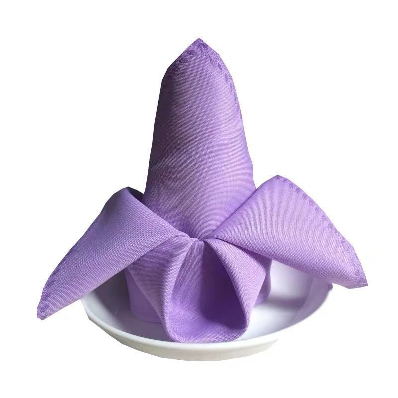 5 Pc Polyester Napkins 19"x19" Light Purple