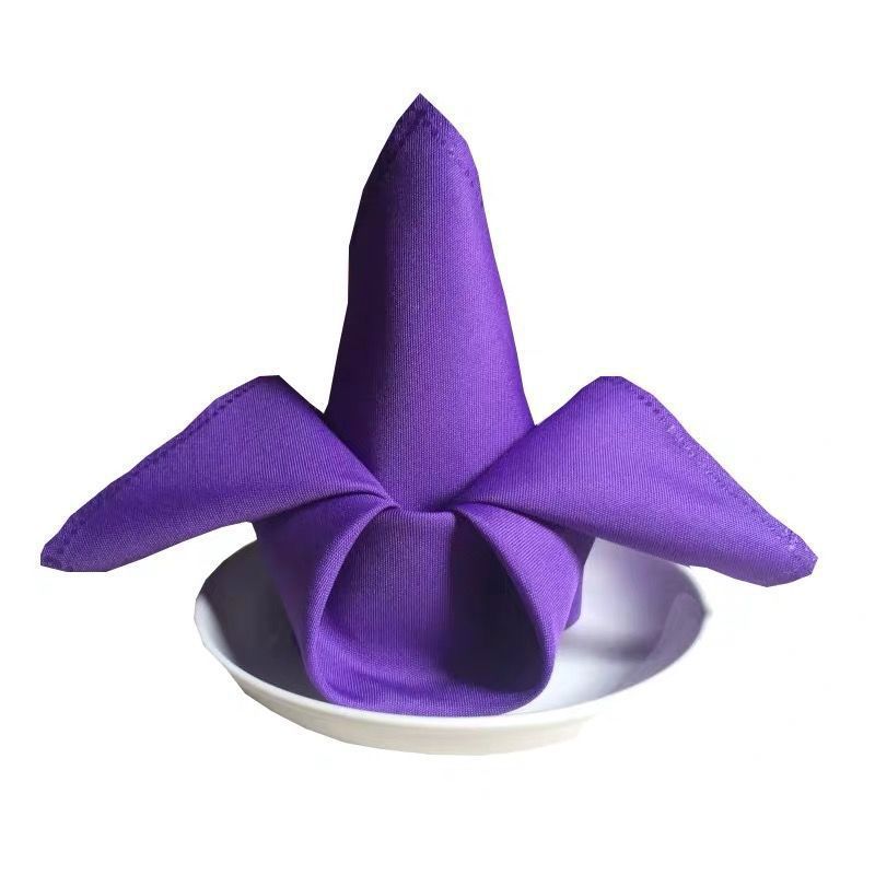 5 Pc Polyester Napkins 19"x19" Dark Purple