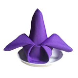 5 Pc Polyester Napkins 19"x19" Dark Purple