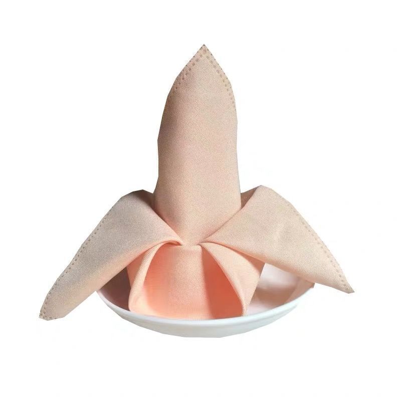 5 Pc Polyester Napkins 19"x19" Champagne